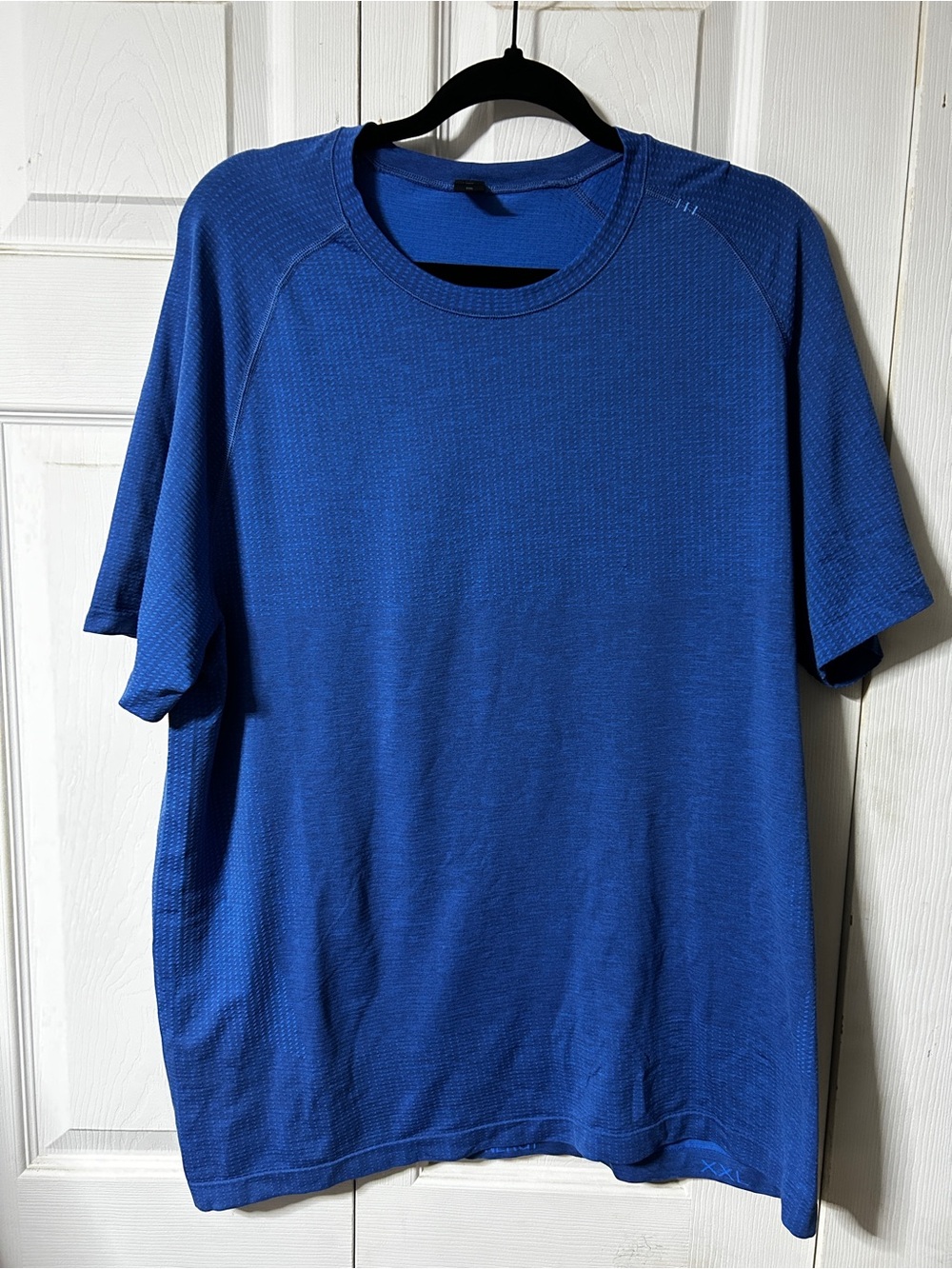 Men's Lululemon Performance Short-Sleeve Crew Neck Shirt - Blue